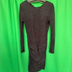 Elegant Black Glitter Dress